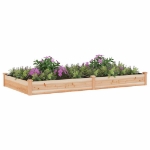 Fioriera Rialzata Giardino Fodera 240x120x25 cm Massello Abete