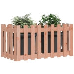 Fioriera Rialzata Giardino Recinzione 100x50x50cm Legno Douglas