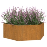 Fioriera Ruggine 138x120x45 cm Acciaio Corten