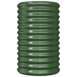 Vaso da Giardino Acciaio Verniciato a Polvere 40x40x68 cm Verde