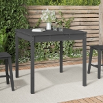 Tavolo da Giardino Grigio 82,5x82,5x76 cm Legno Massello Pino