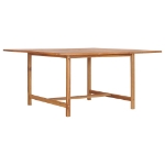 Tavolo da Giardino 150x150x76 cm in Legno Massello di Teak