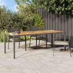 Tavolo da Giardino Grigio 250x100x75 cm in Polyrattan