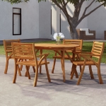 Tavolo da Giardino 150x90x75 cm Legno Massello di Acacia