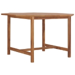 Tavolo Pranzo da Giardino Ø110x110x75 cm Legno Massello di Teak