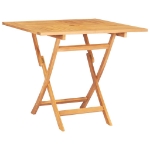 Tavolo da Giardino Pieghevole 85x85x76cm Legno Massello di Teak