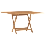 Tavolo da Giardino Pieghevole Grigio 120x70x75 cm Massello Teak