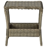 Tavolo da Giardino Marrone 45x45x46,5 cm in Polyrattan