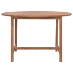 Tavolo da Pranzo da Giardino Ø110x75 cm Legno Massello di Teak