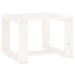 Tavolino da Giardino Bianco 40x38x28,5 cm Legno Massello Pino