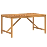 Tavolo da Pranzo da Giardino 150x90x74 cm Legno Massello Acacia