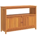 Tavolo Consolle da Giardino 110x35x75 cm Legno Massello Acacia