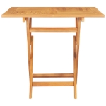 Tavolo da Giardino Pieghevole 85x85x76cm Legno Massello di Teak