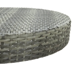 Tavolo da Giardino Grigio 75,5x106 cm in Polyrattan