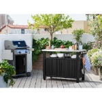 Keter Tavolo Esterni Multifunzione per Barbecue Unity XL Aspetto Legno