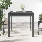 Tavolo da Giardino Grigio 82,5x82,5x76 cm Legno Massello Pino