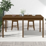 Tavolo da Giardino Miele 159,5x82,5x76cm Legno Massello di Pino