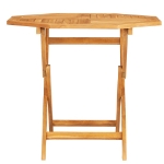 Tavolo da Giardino Pieghevole 85x85x76cm Legno Massello di Teak