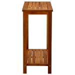 Tavolo Consolle da Giardino 80x35x75cm Legno Massello di Acacia