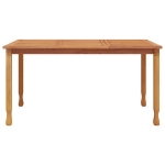 Tavolo da Pranzo da Giardino 150x90x75cm Legno Massello di Teak