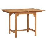 Tavolo da Giardino Estensibile (110-160)x80x75 cm Massello Teak