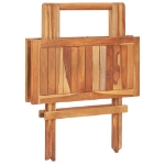 Tavolo da Bistrot Pieghevole 60x60x65 cm in Massello di Teak