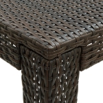 Tavolo Bar da Giardino Marrone 140,5x60,5x110,5 cm Polyrattan