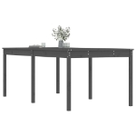 Tavolo da Giardino Grigio 203,5x100x76cm Legno Massello di Pino