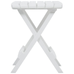 Tavolo da Giardino Pieghevole 45,5x38,5x50cm Bianco