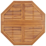 Tavolo da Giardino Pieghevole 120x120x75 cm in Massello di Teak