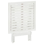 Tavolo da Bistrot Bianco 46x46x47cm in Legno Massello di Acacia