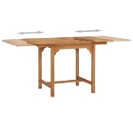 Tavolo da Giardino Estensibile (110-160)x80x75 cm Massello Teak