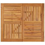 Tavolo da Giardino 85x85x75 cm Legno Massello di Acacia