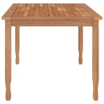 Tavolo da Pranzo da Giardino 200x90x75cm Legno Massello di Teak