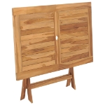 Tavolo Pieghevole da Giardino 120x70x75 cm in Massello di Teak