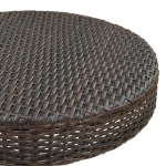 Tavolo da Giardino Marrone 75,5x106 cm in Polyrattan