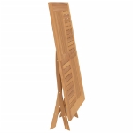 Tavolo da Giardino Pieghevole Grigio 120x70x75 cm Massello Teak