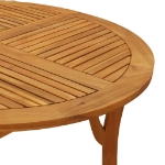 Tavolo da Giardino Ø 110 cm Legno Massello di Acacia