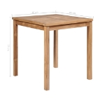 Tavolo da Giardino 80x80x77 cm in Legno Massello di Teak