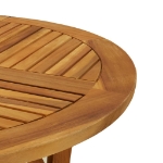 Tavolo da Giardino Ø 85 cm Legno Massello di Acacia