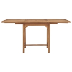 Tavolo da Giardino Estensibile (110-160)x80x75 cm Massello Teak