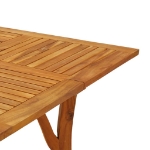 Tavolo da Giardino 85x85x75 cm Legno Massello di Acacia