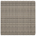 Tavolo Pieghevole da Bistrò Grigio 55x54x71 cm Polyrattan