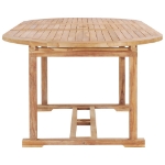 Tavolo da Pranzo Allungabile 150-200x100x75 cm Massello di Teak