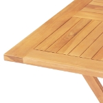 Tavolo da Giardino Pieghevole 85x85x76cm Legno Massello di Teak