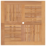 Tavolo da Giardino Pieghevole Grigio 120x70x75 cm Massello Teak