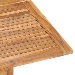 Tavolo da Giardino Pieghevole 120x120x75cm in Massello di Teak