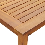 Tavolo da Giardino 140x80x74 cm in Legno Massello di Acacia