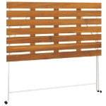 Tavolo Bistrò Pieghevole 100x54x71 cm Massello Acacia e Acciaio