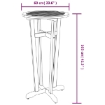 Tavolo da Bar da Giardino Ø60x105 cm Legno Massello di Acacia